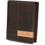 BRĄZOWY PORTFEL Z RFID ZM-116R-123 - ciemnobrązowy