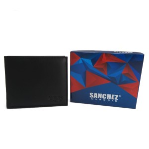 PŁASKI PORTFEL SKÓRZANY ZM-17-288 CZARNY