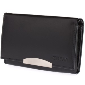 ŚREDNI PORTFEL SKÓRZANY AD-10R-068 CZARNY