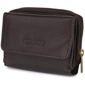 MAŁY PORTFEL AU-140R-408 CZEKOLADOWY BRĄZ