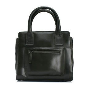 Torebka damska ze skóry klasyczna MA-04 -ciemnozielona