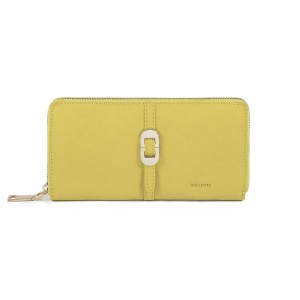 SKÓRZANY PORTFEL DAMSKI TD-124R-407 ŻÓŁTY