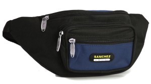 Saszetka męska klasyczna do pasa Sanchez Casual NI-9500 - czarno-granatowa