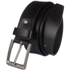 PASEK SKÓRZANY O WYRAZISTEJ FAKTURZE DP-132 Czarny Rozm. 125 cm