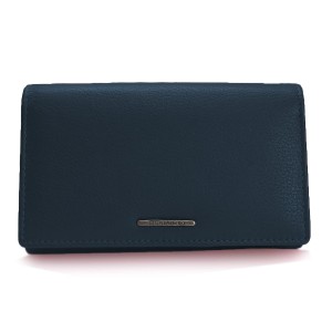 Matowy portfel damski EDF-96R-068S - granatowy
