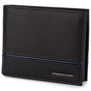 Portfel męski z lampasem Ellini TMM-80R-033 czarno - granatowy