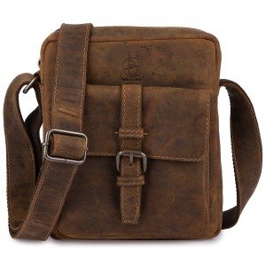 SKÓRZANA TORBA MĘSKA EB-114-802-063 BRĄZOWA