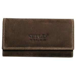 Skórzany portfel damski ZD-28-063M Brązowy