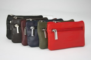 Etui na klucze ze skóry Bellugio AIR-ETUI-03 - ciemnoczerwone