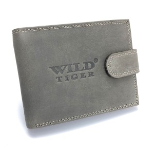 PORTFEL MĘSKI WILD TIGER NUBUK AM-28-032 - ciemnoszary