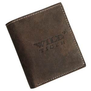 PORTFEL MĘSKI WILD TIGER AM-28-037 - ciemnobrązowy