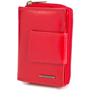 ŚREDNI PORTFEL DAMSKI AD-21R-332 - ciemnoczerowny