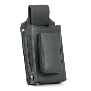 Skórzana kabura kelnerska na pasek Bellugio - czarna ZM-83-391