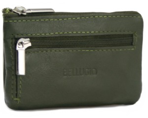 Etui na klucze Bellugio ze skóry naturalnej AIR-ETUI-11 zielone