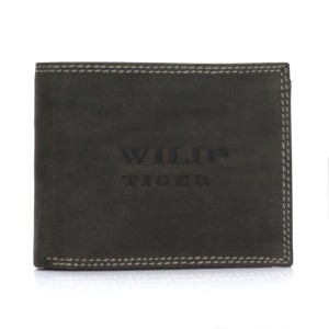 Portfel męski Wild Tiger  ZM-28-048 - ciemnobrązowy