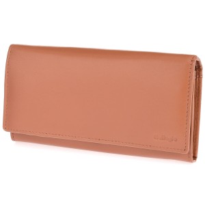 Pojemny portfel damski skórzany ADF-119R-402 - wielbłądzi