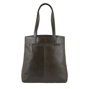 Torebka damska skórzana duża - ciemnozielona MA-03-067