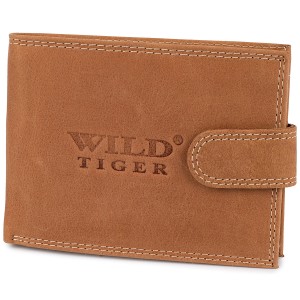 PORTFEL MĘSKI WILD TIGER NUBUK AM-28-032 JASNOBRĄZOWY