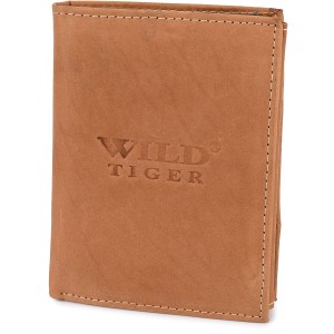 PORTFEL MĘSKI ZE SKÓRY NUBUK AM-28-072 - jasnobrązowy