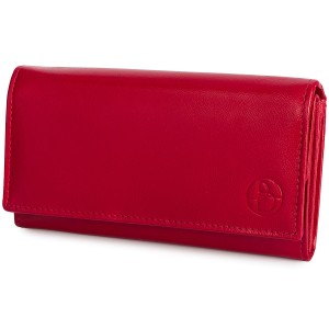 PORTFEL DAMSKI Z RFID AD-149R-063M CIEMNOCZERWONY