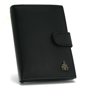 Elegancki portfel męski Zbroja AM-101R-073 Czarny