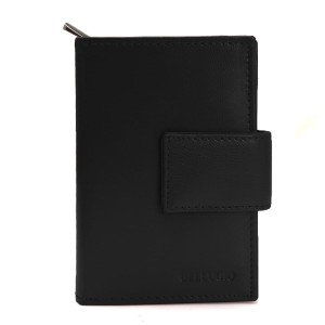 Portfel damski z prostokątną klapą ZD-02-062 - czarny