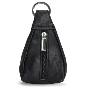 Etui na klucze ze skóry Bellugio AIR-ETUI-07 - czarne