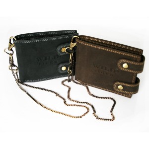 Poziomy portfel męski skórzany WILD TIGER ZM-18-032C JASNOBRĄZOWY