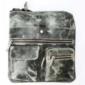 Duża listonoszka przecierana TBM-99-718 - czarna