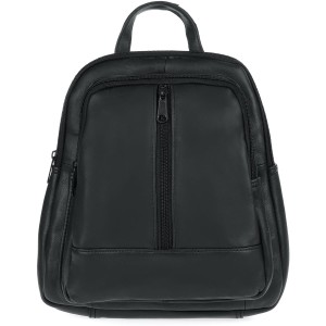 Plecak skórzany crossbody ABM-107-795 - czarny