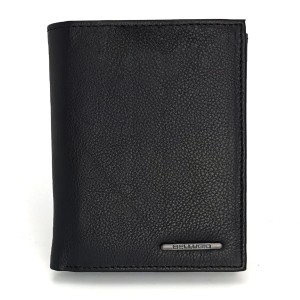 SKÓRZANY PORTFEL BELLUGIO RFID EM-111R-034 - czarny