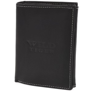 PORTFEL MĘSKI ZE SKÓRY NUBUK AM-28-072 - czarny